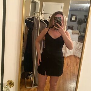 Elegant Black Sleeveless Dress/Romper